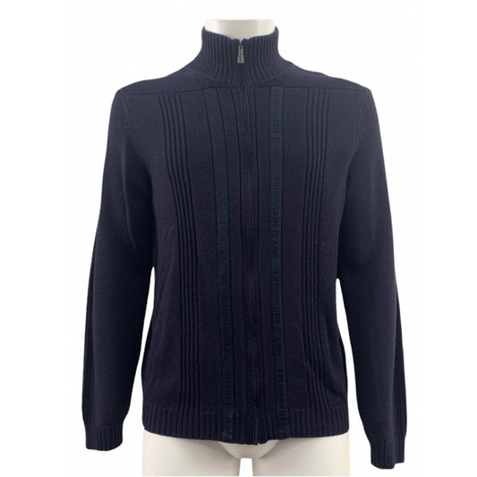 Trussardi Pullover mit hohem Kragen und Reißverschluss - Wolle - TG. L
