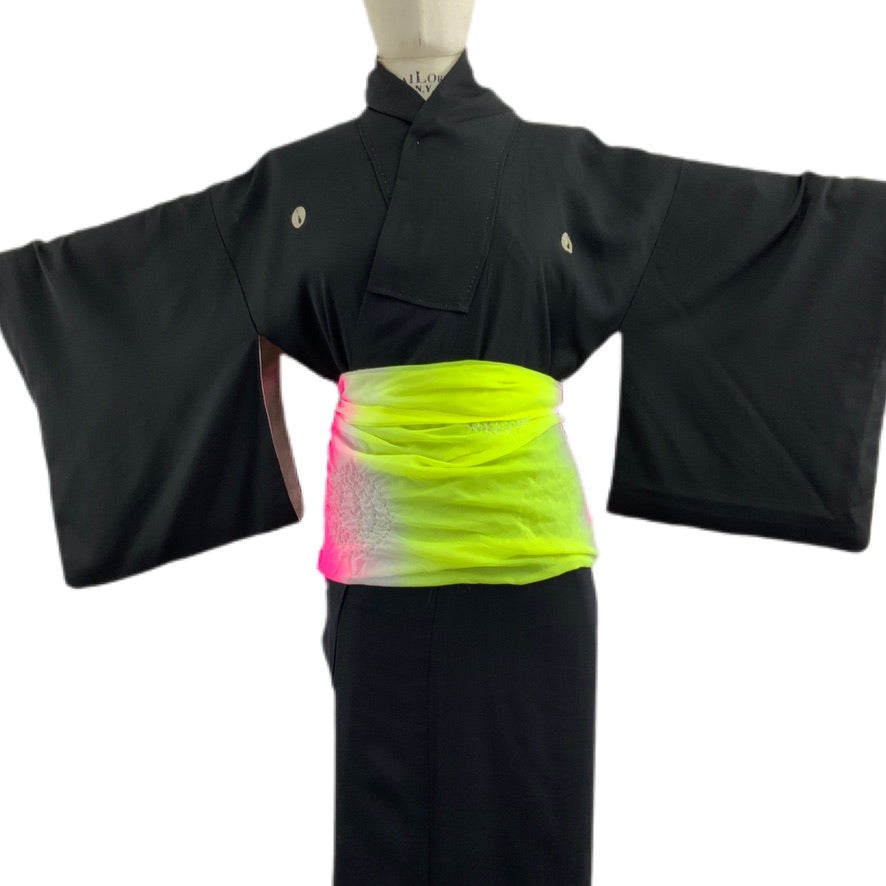 OBI Gürtel Original japanischer Vintage Multicolor für Kimono 102