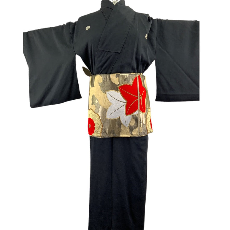 OBI Gürtel Original japanischer Vintage Multicolor für Kimono 86