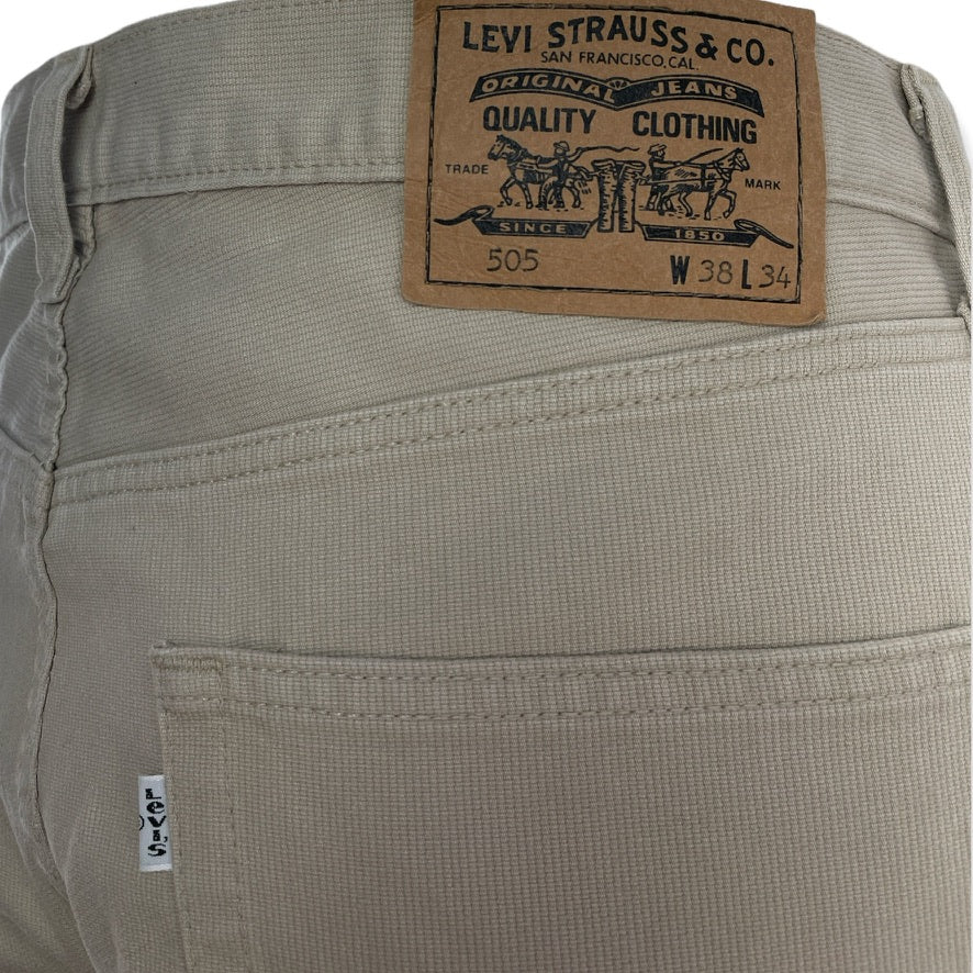 JEANS LEVI'S 505  IN VELLUTO - TG. US 38 - BEIGE