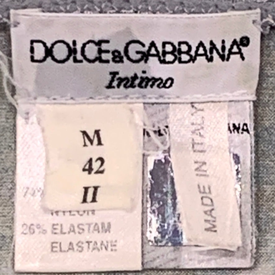 DOLCE &amp; GABBANA Vintage UNTERWÄSCHE T-SHIRT - TG. M SLIM-FIT