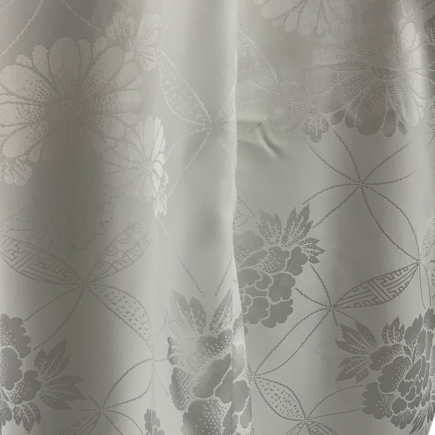 Kimono Originale Giapponese Bianco stoffa stampa motivo Japan Floreale n. 5-40