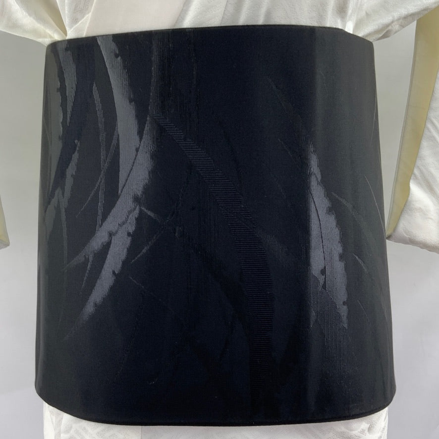 OBI Original Schwarzer japanischer Gürtel mit Muster für Kimono 106