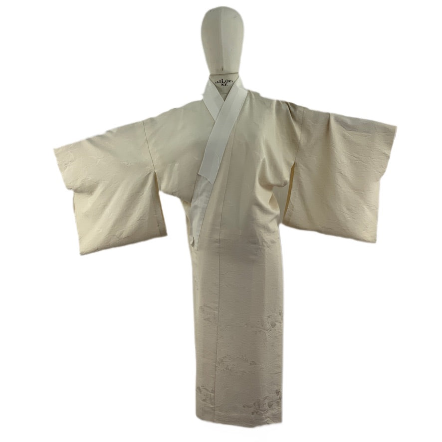 Original japanischer Kimono Beige Japanmotive 22