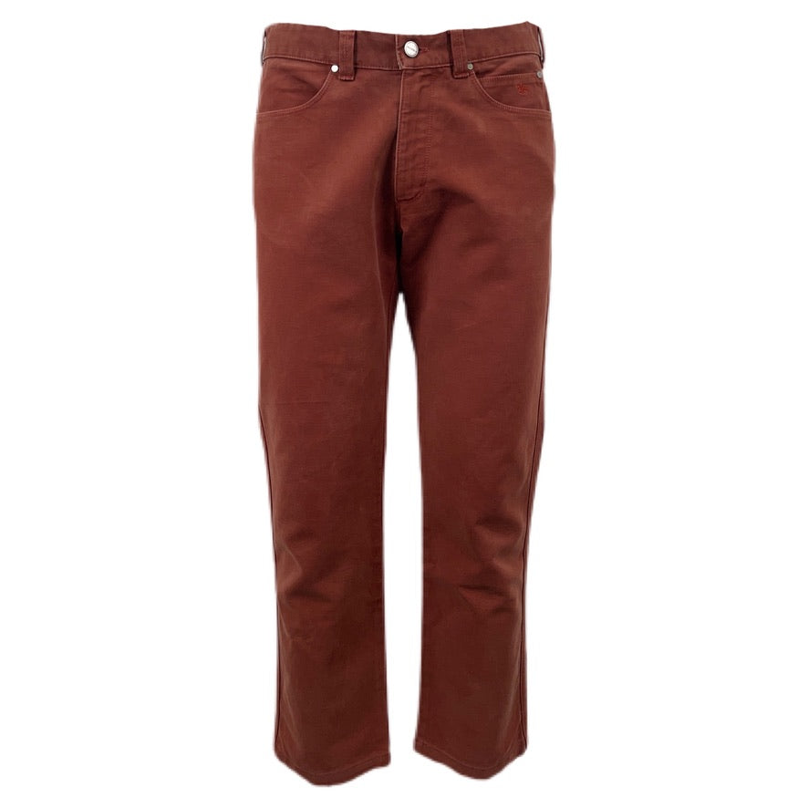 Pantalone in Cotone Burberry - SIZE IT 46 TROUSERS  Cotton