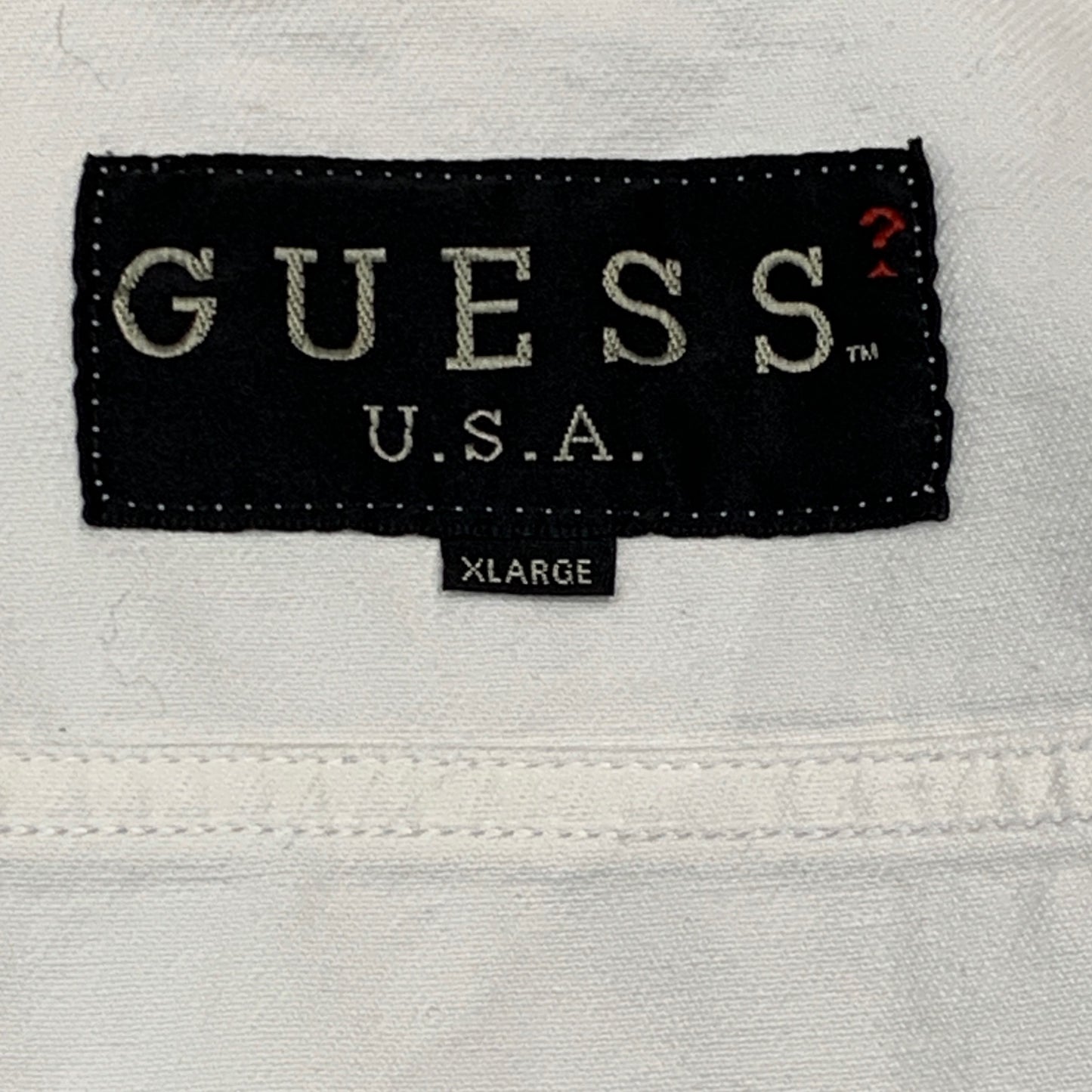 GUESS USA Vintage Jeansjacke - DAMEN - XL - WEISS