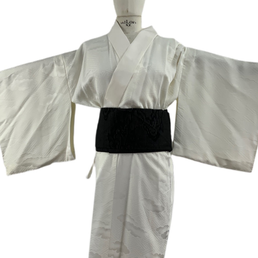 OBI Original japanischer Vintage-Gürtel für schwarzen Kimono 118