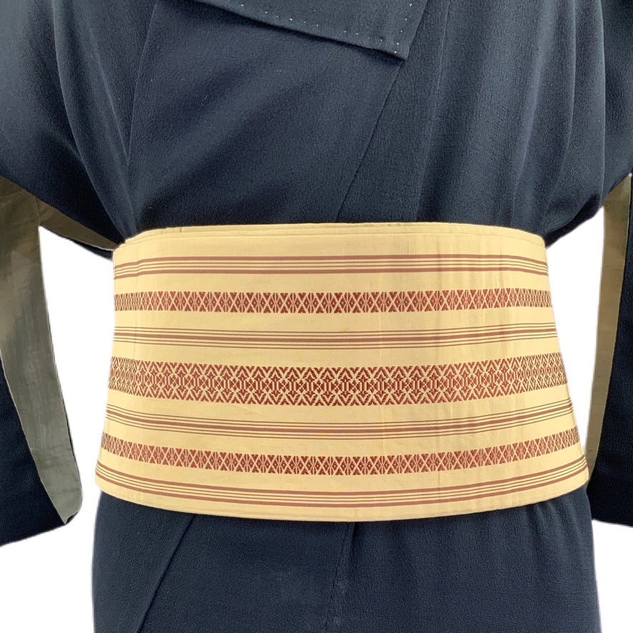 OBI cintura Originale Giapponese vintage multicolore x kimono 104