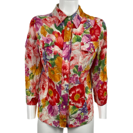 D &amp; G DOLCE &amp; GABBANA Vintage Damenhemd - Tg. 46 - Damenshirt Größe M