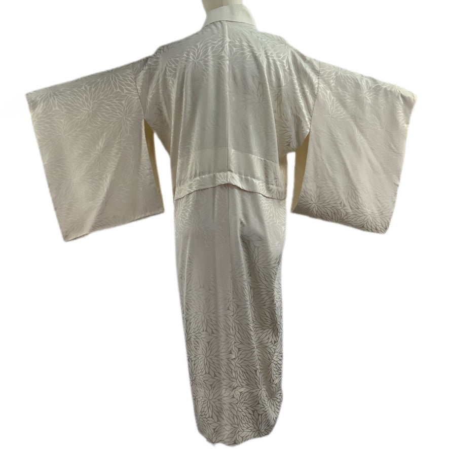 Kimono Originale Giapponese Beige motivi floreali 20