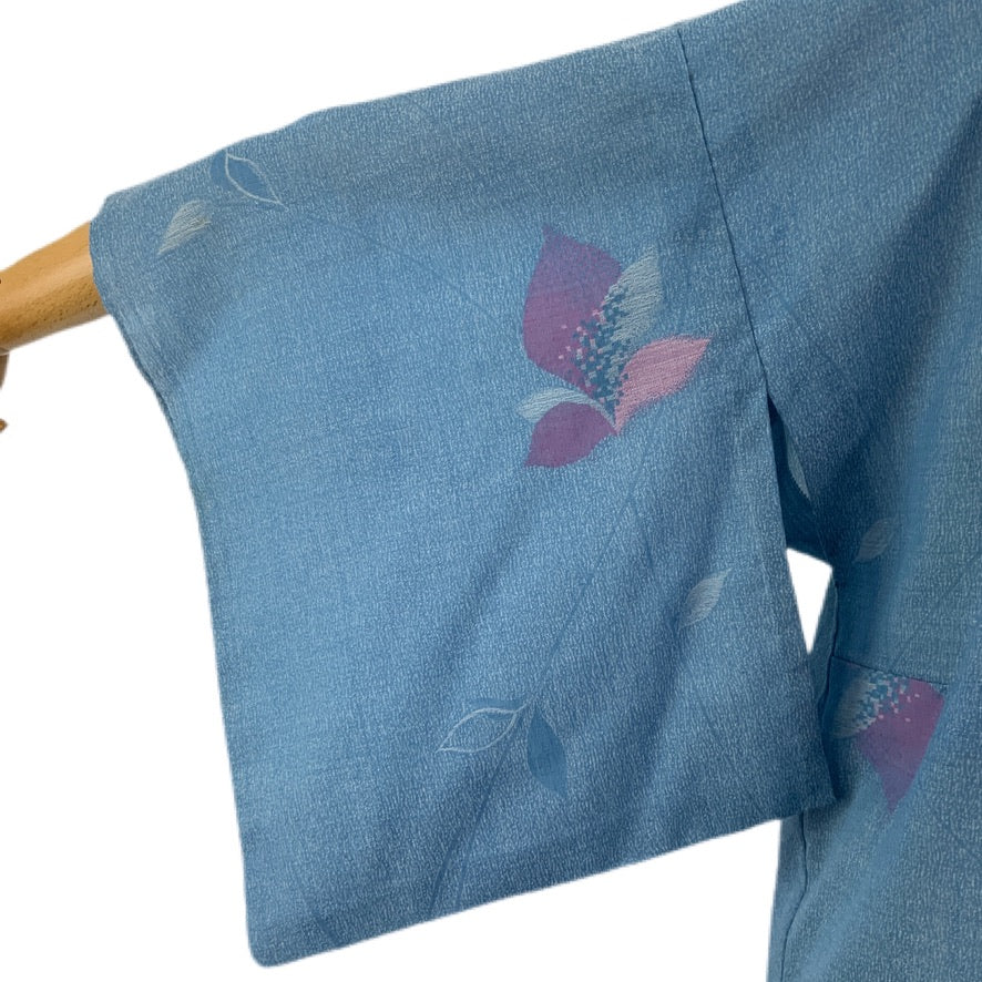 Kimono Originale Giapponese Celeste