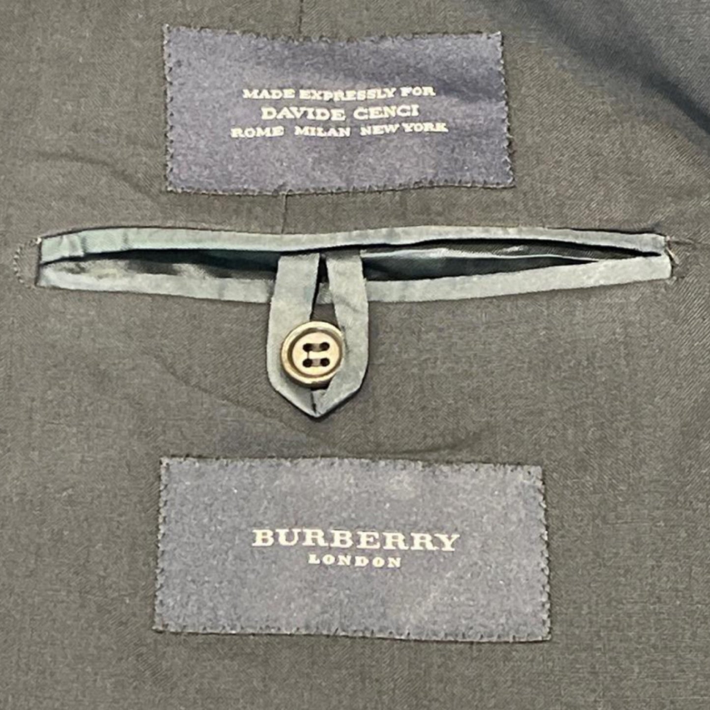 Burberry-Jacke aus frischer extrafeiner Wolle tg. 50 DUNKELBLAU