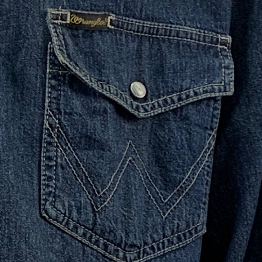 Camicia jeans VINTAGE WRANGLER MOD. WESTERN.  TG. XL