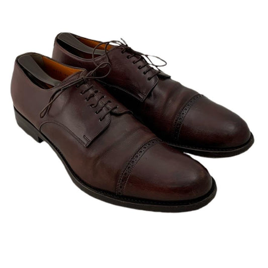 Schuhe Santoni Schnürschuhe aus Leder - handgefertigt - tg. 9.5 Großbritannien
