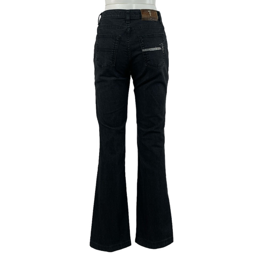 JEANS TRUSSARDI JEANS - SIZE ITA 42 - NERO – Marnie Vintage