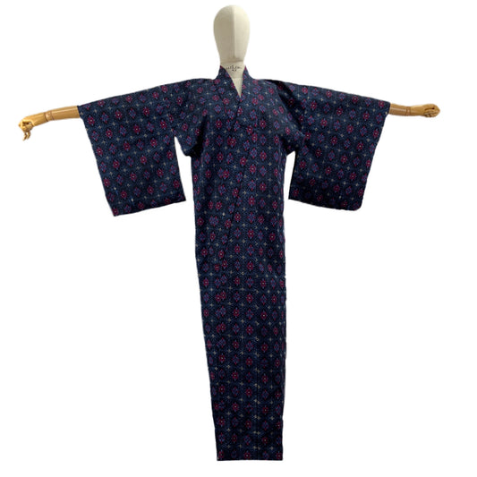 Kimono Originale Giapponese Blue multicolor 49