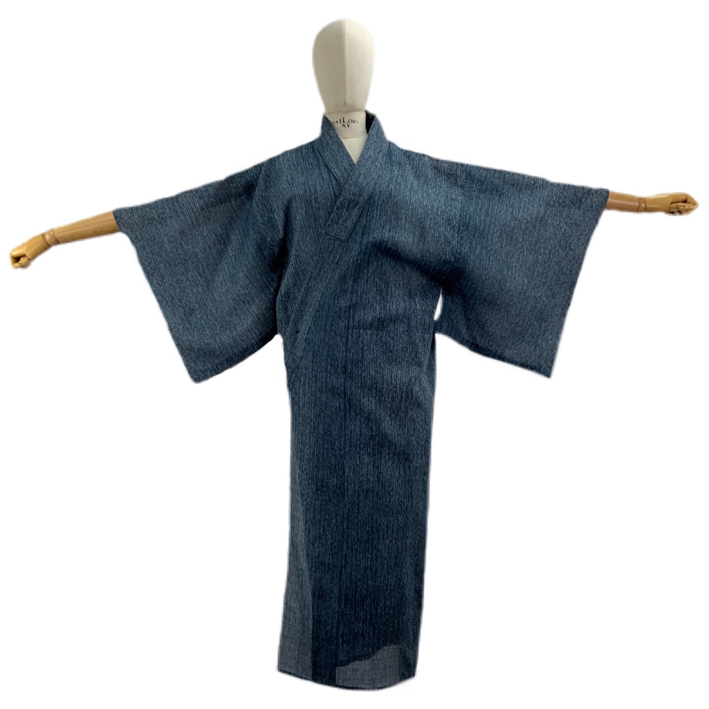 Kimono Originale Giapponese Blu Melange 43