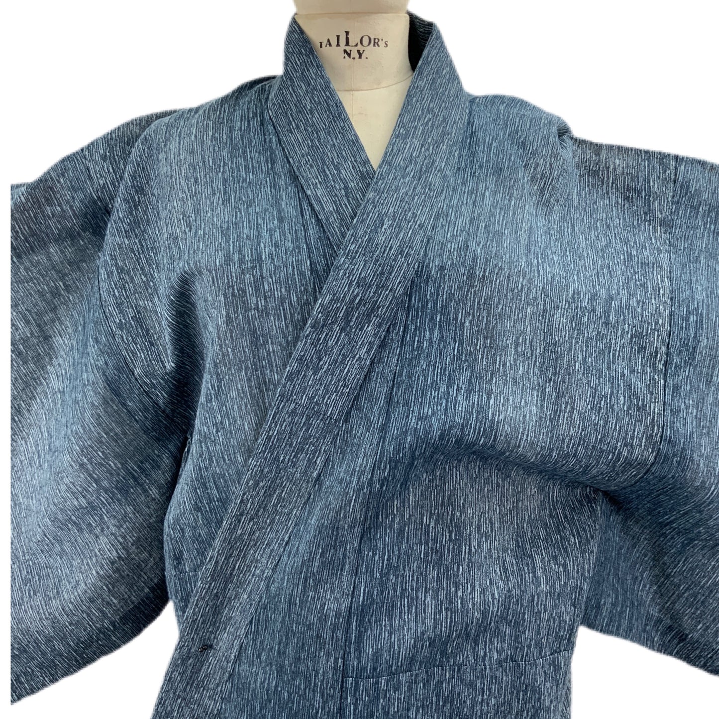 Kimono Originale Giapponese Blu Melange 43