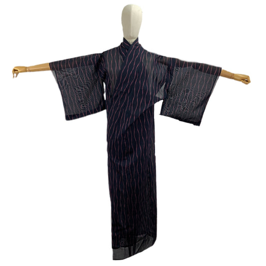 Original japanischer blauer Kimono